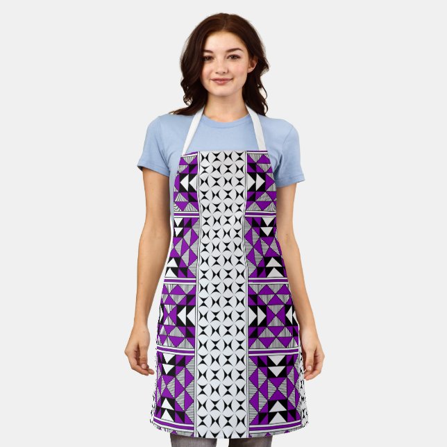 Sacred Mountains in Purple Apron (Worn)