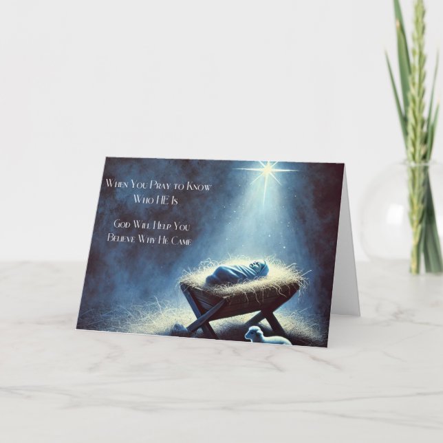 Sacred Nativity Christmas Card (Front)