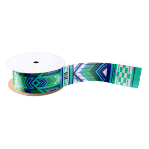 Sacred Places Aqua Satin Ribbon
