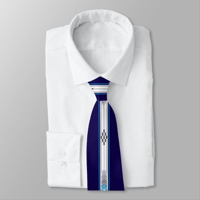 Sacred Places (Blue) Tie (Tied)