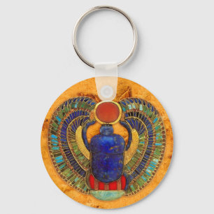 Sacred Scarab of Ancient Egypt Keychain