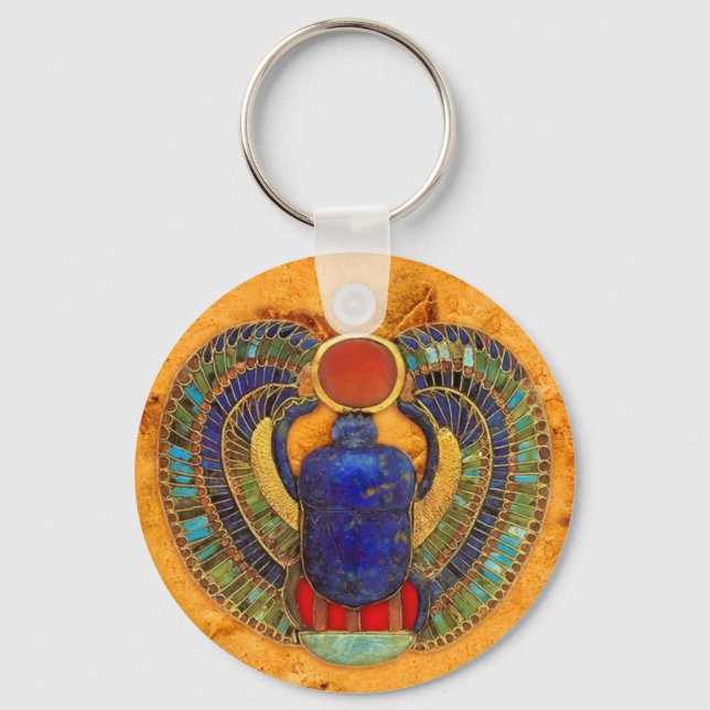 Sacred Scarab of Ancient Egypt Keychain (Front)