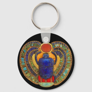 Sacred Scarab of Ancient Egypt Keychain
