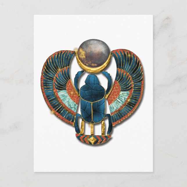 Sacred Scarab of King Tut Postcard (Front)