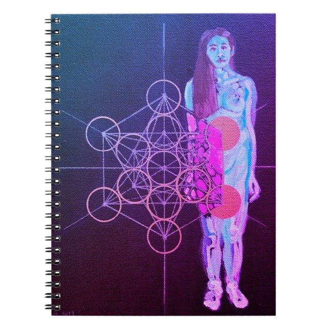 Sacred Self Spiral Notebook Original Art (Front)