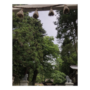 Sacred Shrine Entrance in Japan Poster