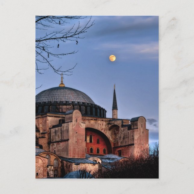 Sacred Silence – Hagiasofia (HDR) Postcard (Front)