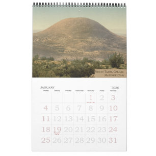 Sacred Sites in the Holy Land Calendar
