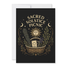 Sacred Solstice Picnic Litha Postcard