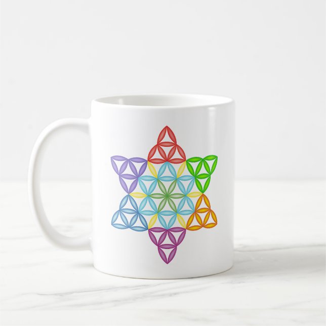 Sacred Star - Star Of Life, 02/3D-CF. Coffee Mug (Left)
