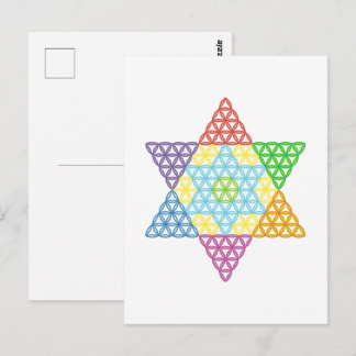 Sacred Star - Star Of Life, 04/3D-CF. Postcard