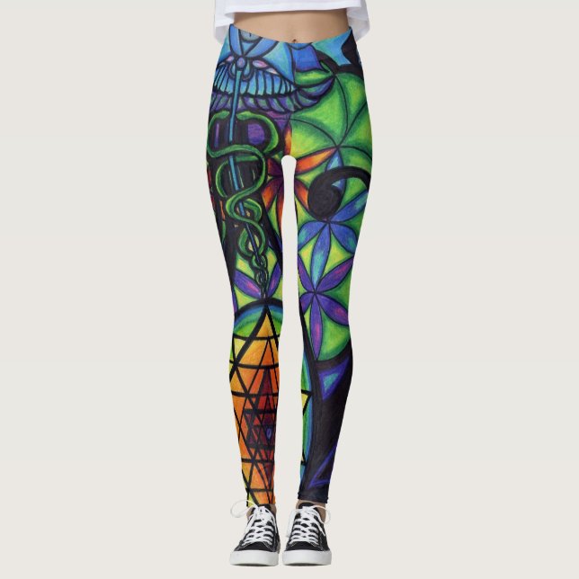 Sacred Symbolism Leggings (Front)