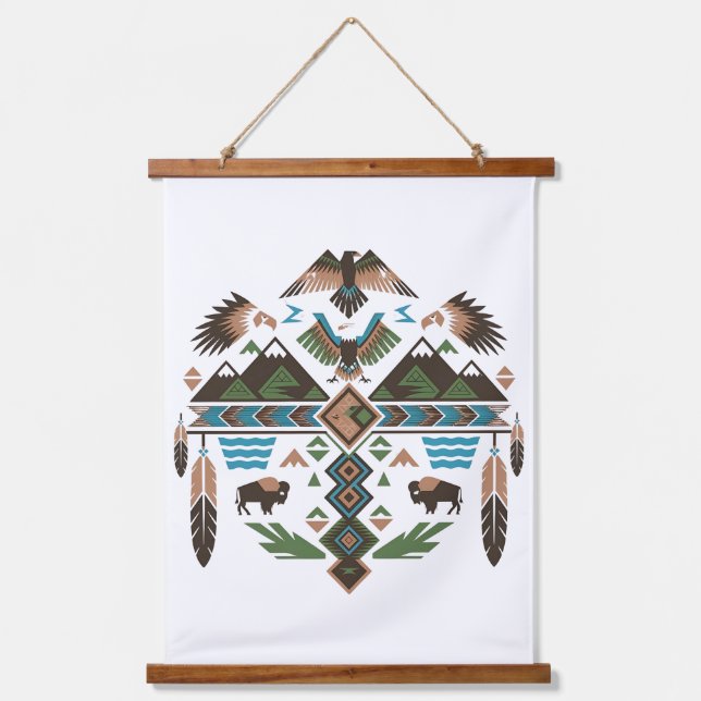 Sacred Symbols Hanging Tapestry (Front)