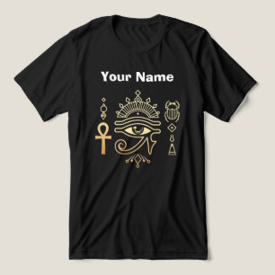 Sacred Symbols of Egypt Ankh Eye of Horus T-Shirt Tri-Blend Shirt