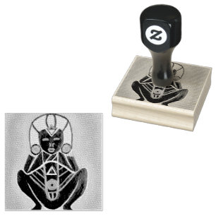 Sacred Taíno Atabey Rubber Stamp