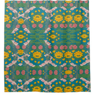 Sacred Tibetan Thangka "Pure Land" - Golden Lotus