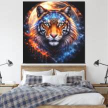 Sacred Tiger – Cosmic Balance | Mystical Tiger Fan