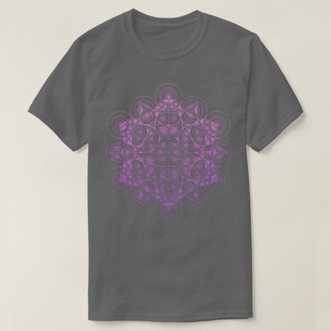 Sacred Traingle Circles Gradient T-Shirt (Design Front)