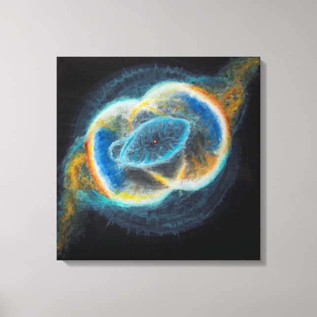 Sacred Union Vesica Piscis Nebulae Canvas Print (Front)