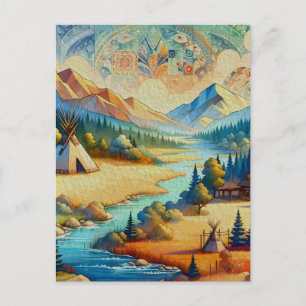 Sacred Valley - Native American Tribal Landscape Postcard