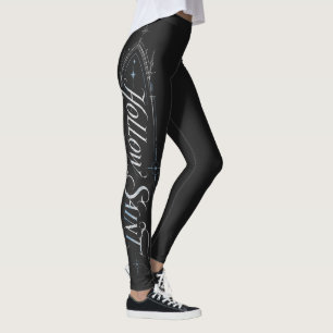 Sacred Void Celestial Calligraphy Graphic Leggings