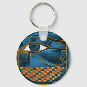 Sacred Wedjat Eye of Horus Keychain