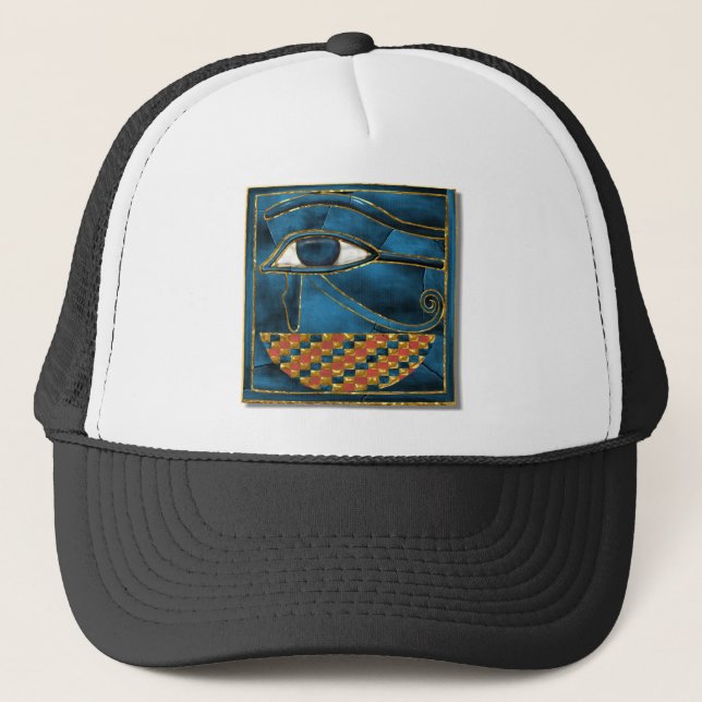 Sacred Wedjat Eye of Horus Trucker Hat (Front)