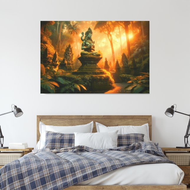 Sacred Whispers of Bali Canvas Print (Insitu(Bedroom))