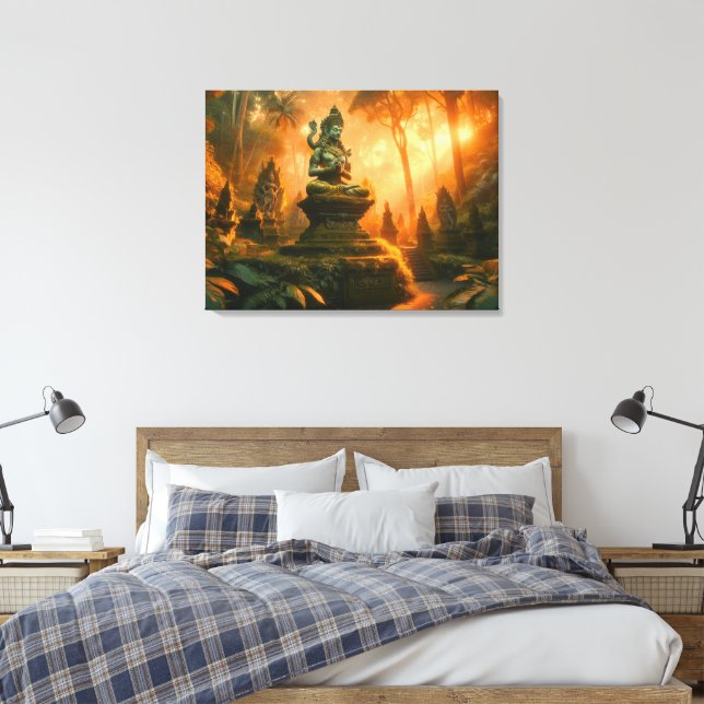 Sacred Whispers of Bali Canvas Print (Insitu(Bedroom))