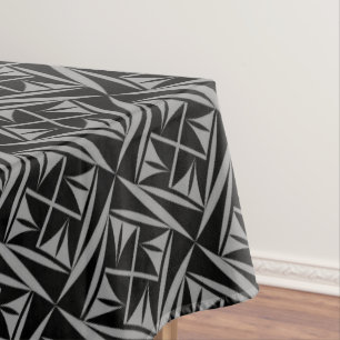 Sacred Winds in Charcoal Tablecloth