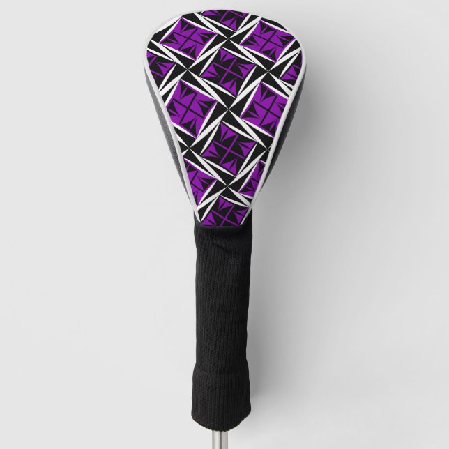 Sacred Winds in Purple Golf Head Cover (Front)