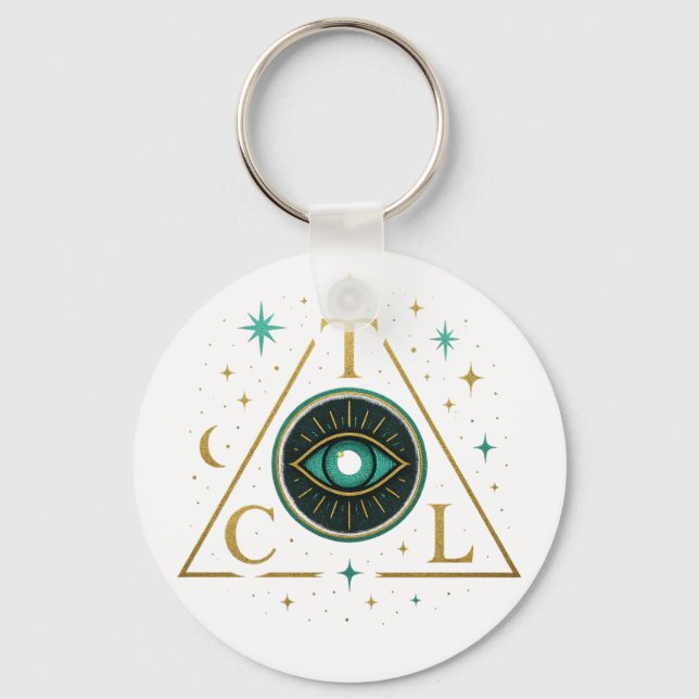 SacredSpace: Through The Cosmic Lens Keychain (Back)