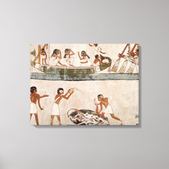 Sacrifice and purification of a bull canvas print (Front)