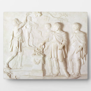 Sacrifice to Hercules, c.1766 (marble) Plaque