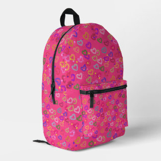 sacs à dos à motif en forme de cœur
