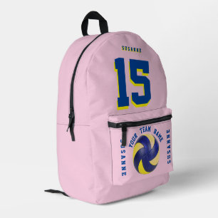 Sacs à dos de volley-ball filles bleu Rose rose sp
