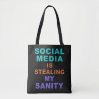 Sacs amusants "médias sociaux"