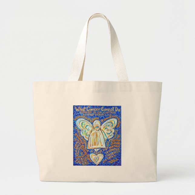 Sacs Angle Cancer Bleu et Or (Devant)