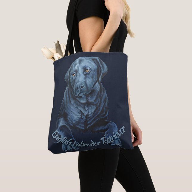 Sacs Black Lab Sacs fourre-tout d'art Blue Dog (De près)
