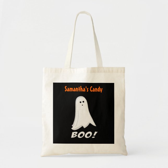 Sacs blancs personnalisés de festin de Halloween (Devant)