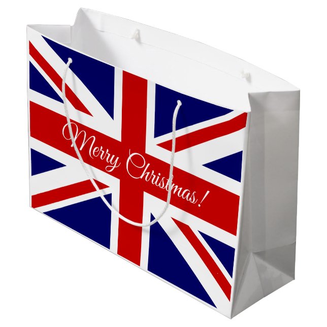 Sacs britanniques de cadeau de Joyeux Noël de (Dos Angle)
