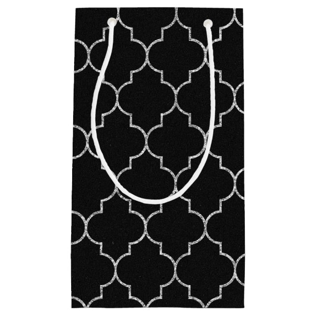 Sacs cadeau noir et argent (Devant)