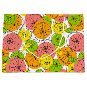 Sacs cadeaux Citrus grand