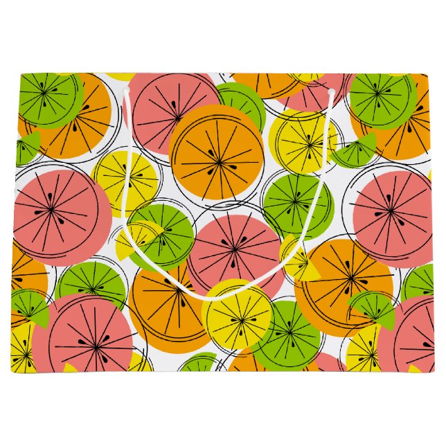 Sacs cadeaux Citrus grand (Devant)