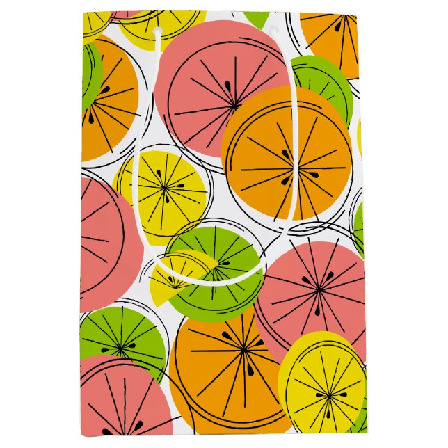 Sacs cadeaux Citrus moyen (Devant)