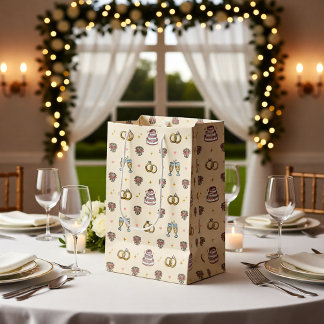 Sacs cadeaux de bagues de mariage mignonnes et de 