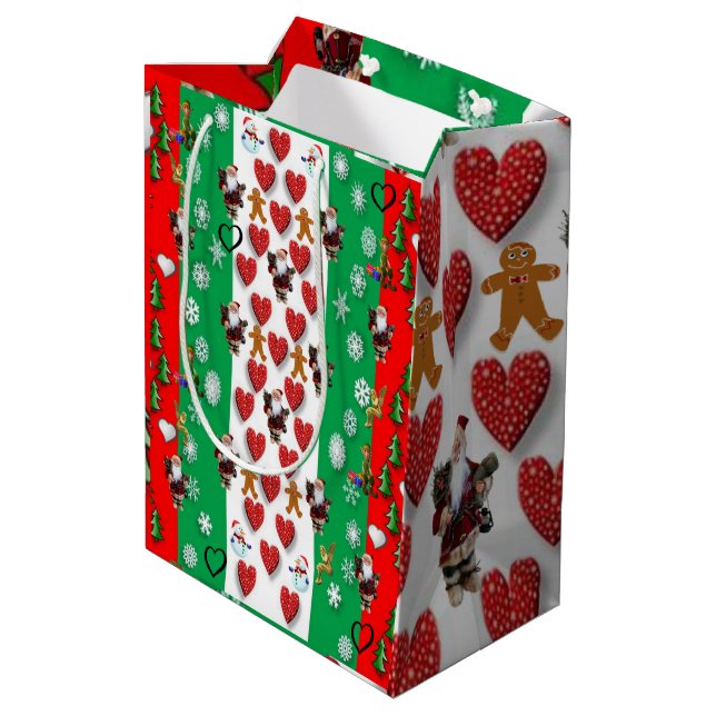 Sacs cadeaux de Noël (Dos Angle)