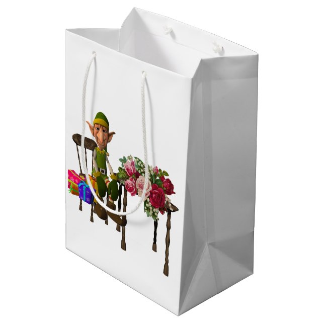 Sacs cadeaux de Noël Elf (Dos Angle)