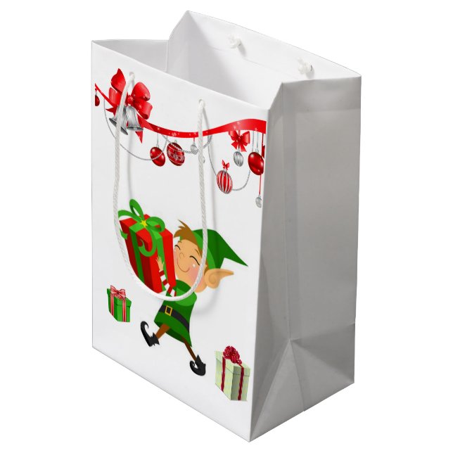 Sacs cadeaux de Noël Elf (Dos Angle)
