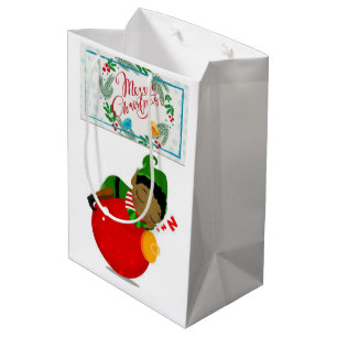Sacs cadeaux de Noël Elfe Africain